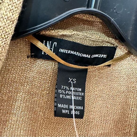 Inc International Concepts XS gold sparkly top - Picture 5 of 6